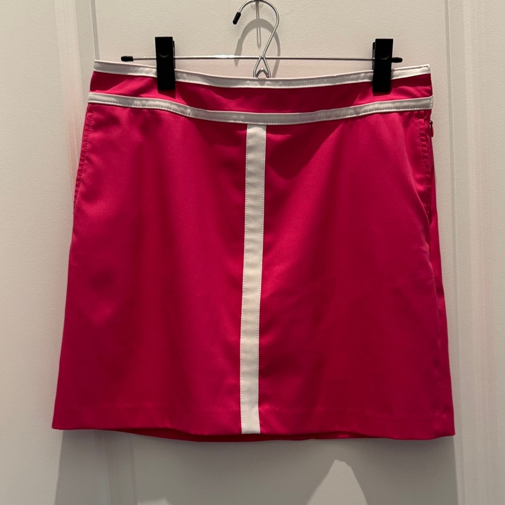 IZod pink and white golf skort.